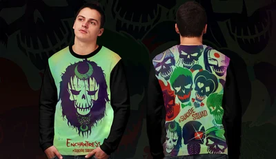 Свитшоты с полной запечаткой: Отряд самоубийц Suicide Squad волшебница